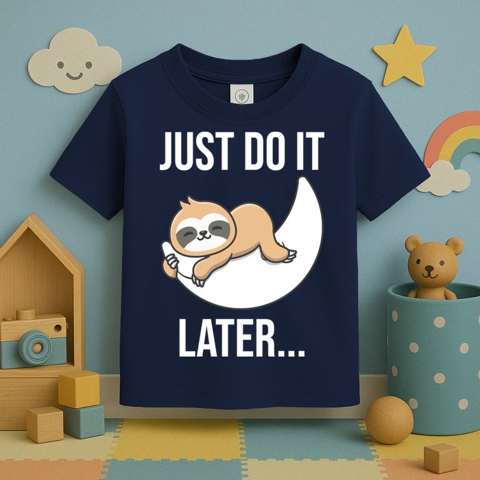 Just Do It Later Sloth Toddler T-Shirt