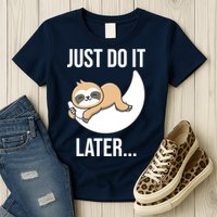 Just Do It Later Sloth Womens T-Shirt