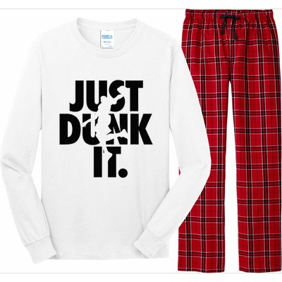 Just Dunk It Basketball Silhouette Long Sleeve Pajama Set