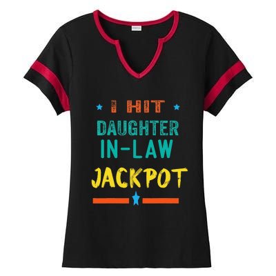 Jackpot Daughter In Law Funny Daughter In Law Ladies Halftime Notch Neck Tee