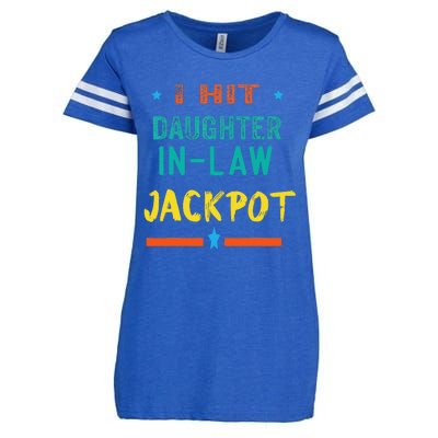 Jackpot Daughter In Law Funny Daughter In Law Enza Ladies Jersey Football T-Shirt