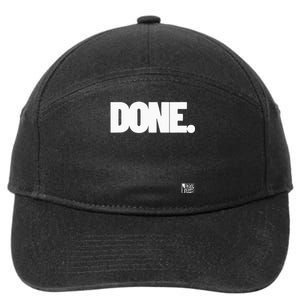 Just Done 7-Panel Snapback Hat