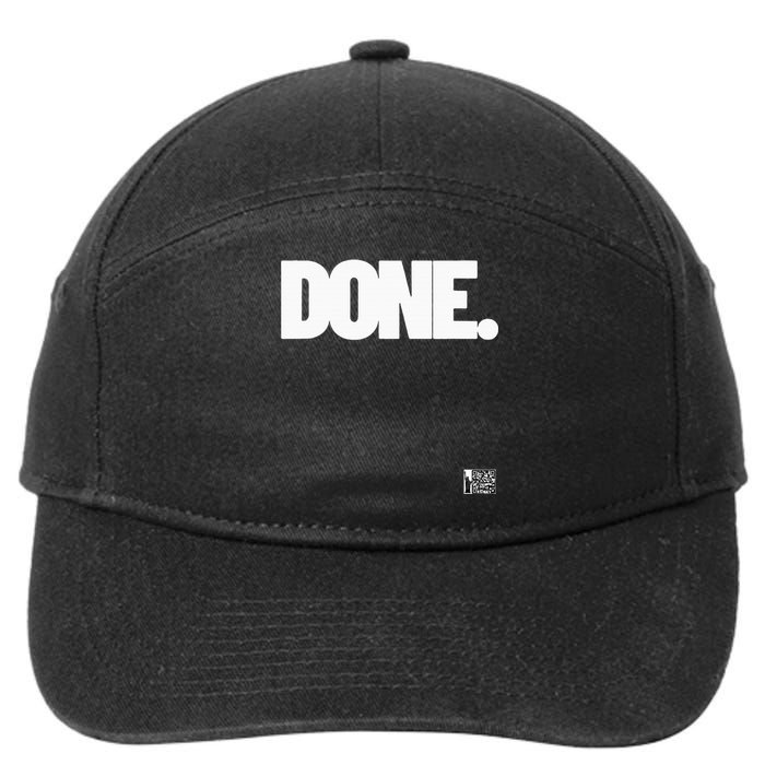 Just Done 7-Panel Snapback Hat