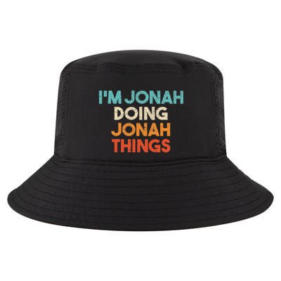 Jonah Doing Jonah Things Apparel IM Jonah Funny First Name Jonah Cool Comfort Performance Bucket Hat