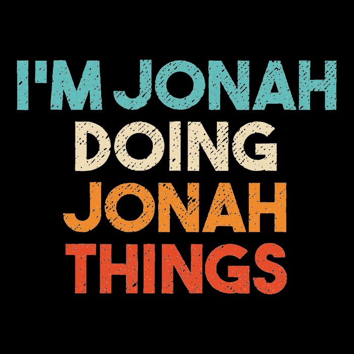 Jonah Doing Jonah Things Apparel IM Jonah Funny First Name Jonah Backpack