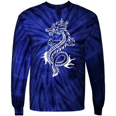 Japanese Dragon Tie-Dye Long Sleeve Shirt