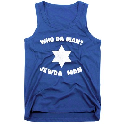 Jew Da Jewish Hebrew Fathers Day Kosher Gym Best Dad Gift Tank Top