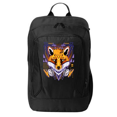 Japanese Digital Kitune Fox With Headphone City Backpack