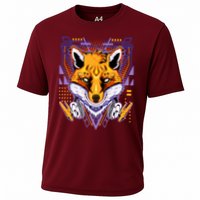 Japanese Digital Kitune Fox With Headphone Performance Shirt