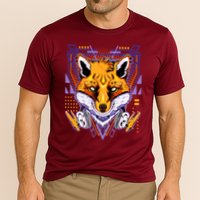 Japanese Digital Kitune Fox With Headphone Performance Shirt
