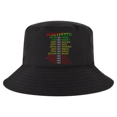 Juneteenth Dream Like Leaders Black Cool Comfort Performance Bucket Hat