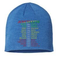 Juneteenth Dream Like Leaders Black Sustainable Beanie