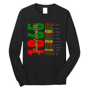 Juneteenth Dream Like Leaders Black History Long Sleeve Shirt