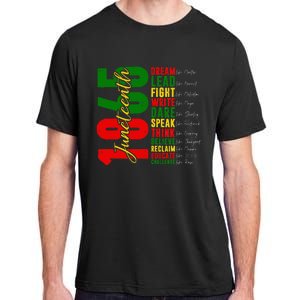 Juneteenth Dream Like Leaders Black History Adult ChromaSoft Performance T-Shirt