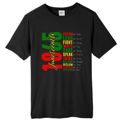 Juneteenth Dream Like Leaders Black History Tall Fusion ChromaSoft Performance T-Shirt