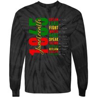 Juneteenth Dream Like Leaders Black History Tie-Dye Long Sleeve Shirt