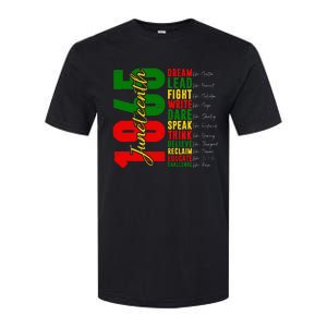 Juneteenth Dream Like Leaders Black History Softstyle CVC T-Shirt