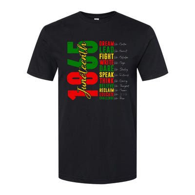 Juneteenth Dream Like Leaders Black History Softstyle CVC T-Shirt