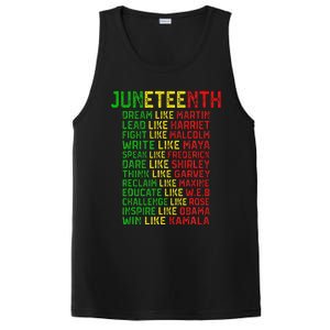 Juneteenth Dream Like Leaders Black Women PosiCharge Competitor Tank