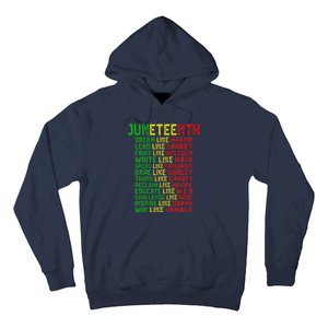 Juneteenth Dream Like Leaders Black Women Hoodie