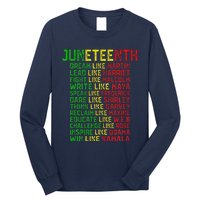 Juneteenth Dream Like Leaders Black Women Long Sleeve Shirt