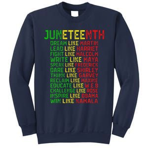 Juneteenth Dream Like Leaders Black Women Sweatshirt