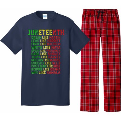 Juneteenth Dream Like Leaders Black Women Pajama Set