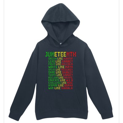 Juneteenth Dream Like Leaders Black Women Urban Pullover Hoodie