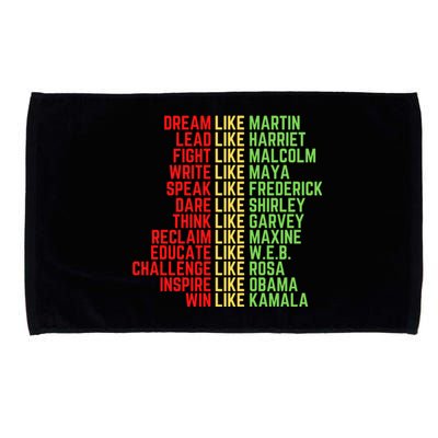 Juneteenth Dream Like Leaders Black Great Gift Microfiber Hand Towel