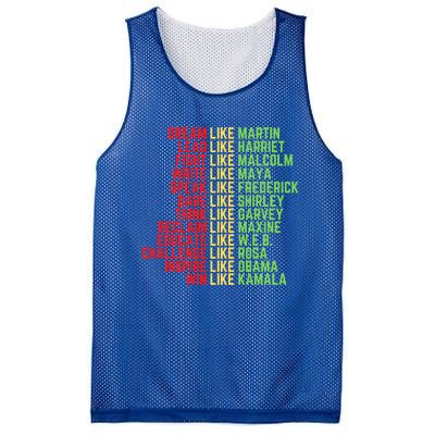 Juneteenth Dream Like Leaders Black Great Gift Mesh Reversible Basketball Jersey Tank