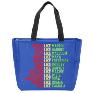 Juneteenth Dream Like Leaders Black Great Gift Zip Tote Bag