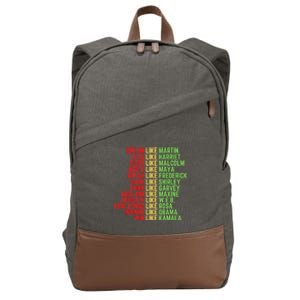 Juneteenth Dream Like Leaders Black Great Gift Cotton Canvas Backpack