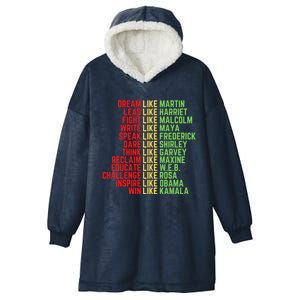 Juneteenth Dream Like Leaders Black Great Gift Hooded Wearable Blanket