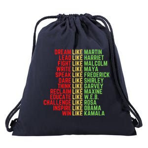 Juneteenth Dream Like Leaders Black Great Gift Drawstring Bag