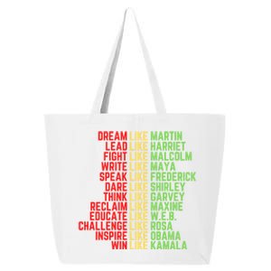 Juneteenth Dream Like Leaders Black Great Gift 25L Jumbo Tote