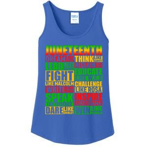 Juneteenth Dream Like Leaders Black Gift Ladies Essential Tank