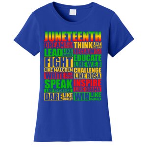 Juneteenth Dream Like Leaders Black Gift Women's T-Shirt