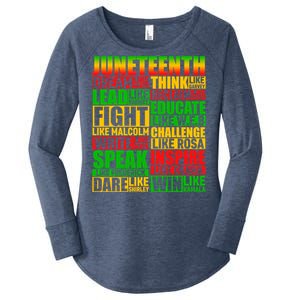 Juneteenth Dream Like Leaders Black Gift Women's Perfect Tri Tunic Long Sleeve Shirt