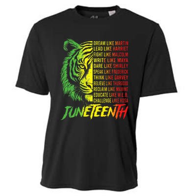 Juneteenth Dream Like Leaders Black History Cooling Performance Crew T-Shirt