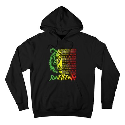 Juneteenth Dream Like Leaders Black History Hoodie