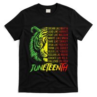 Juneteenth Dream Like Leaders Black History T-Shirt