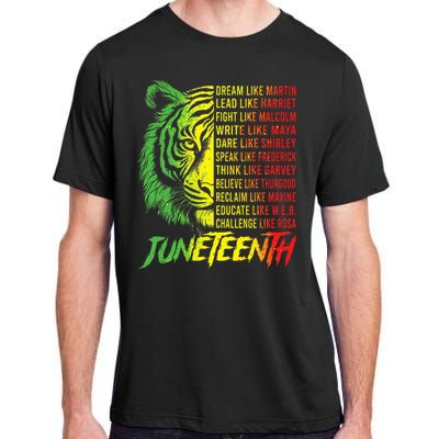 Juneteenth Dream Like Leaders Black History Adult ChromaSoft Performance T-Shirt