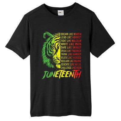 Juneteenth Dream Like Leaders Black History Tall Fusion ChromaSoft Performance T-Shirt