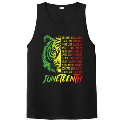 Juneteenth Dream Like Leaders Black History PosiCharge Competitor Tank