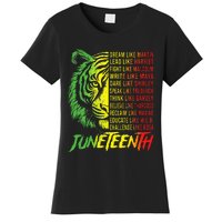 Juneteenth Dream Like Leaders Black History Women's T-Shirt