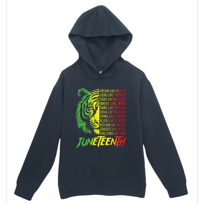 Juneteenth Dream Like Leaders Black History Urban Pullover Hoodie