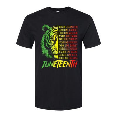 Juneteenth Dream Like Leaders Black History Softstyle CVC T-Shirt