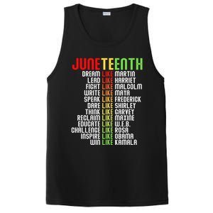 Juneteenth Dream Like Leaders Black Gift PosiCharge Competitor Tank