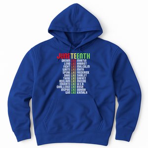 Juneteenth Dream Like Leaders Black Gift Hoodie