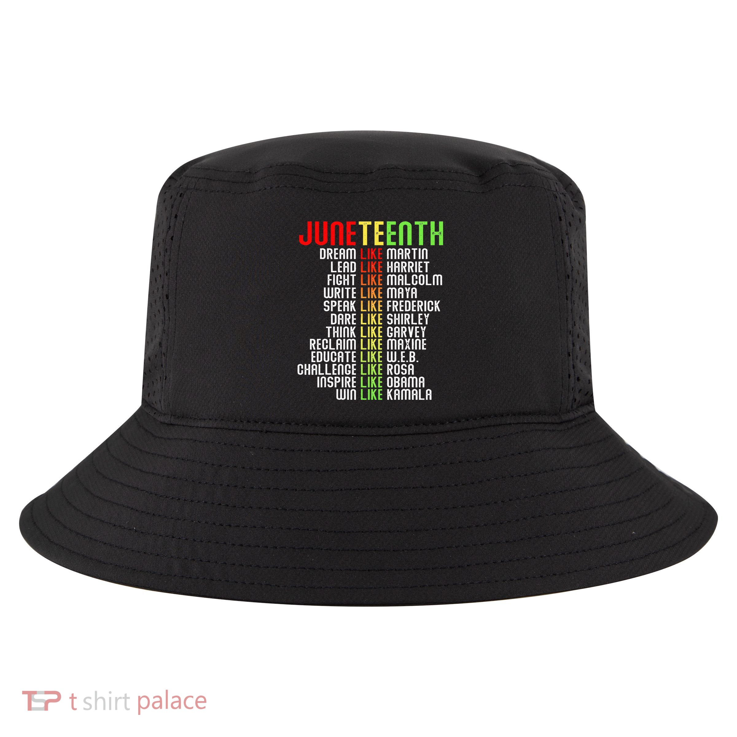 Juneteenth Dream Like Leaders Cool Comfort Performance Bucket Hat